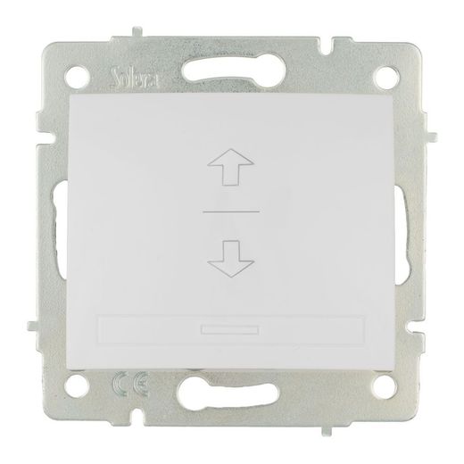 Interruptor De Persiana 10A 250V Blanco Serie Europa Solera Erp21