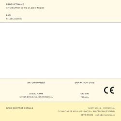Interruptor De Pie 2A 250 V Negro