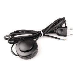 Interruptor Eléctrico De Pie Con Cable, 2,5 A 250 V, 3 M, Negro