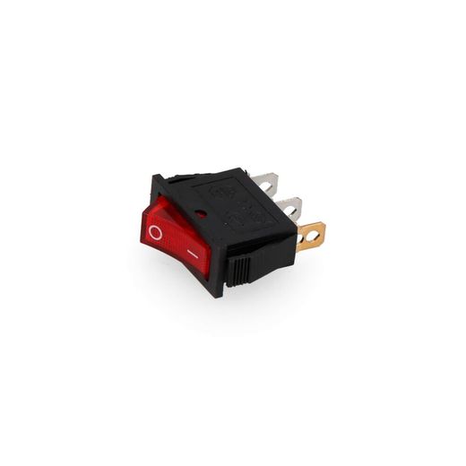 Interruptor Luminoso Empotrado Estrecho 15A Negro