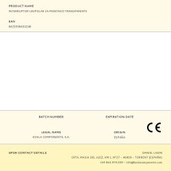 Interruptor Unipolar 2A Montado Transparente