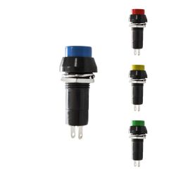 Interruptor Unipolar Base Redonda 1A 250V Colores Surtidos