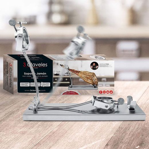 Jamonero Con Cabezal Giratorio 3 Claveles