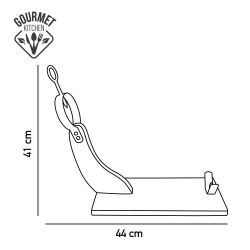 Jamonero De Madera De Pino Claro 44 X 41 Cm