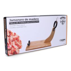 Jamonero De Madera De Pino Claro 44 X 41 Cm