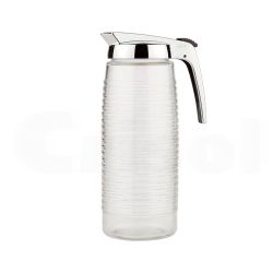 Jarra De Cristal Con Tapa Cromada, Modelo 1969, 1,4 L