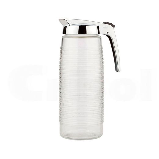 Jarra De Cristal Con Tapa Cromada, Modelo 1969, 1,4 L