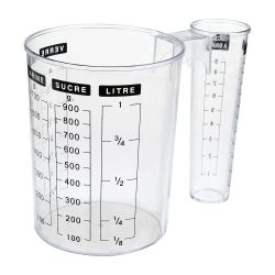 Jarra De Medición Con Dos Depositos Diferentes 1 L