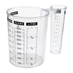 Jarra De Medición Con Dos Depositos Diferentes 1 L