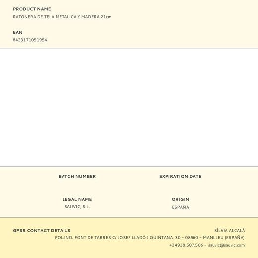 Jaula Trampa De Tela Metálica Y Madera Para Roedores 21 Cm