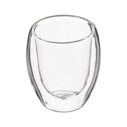 Tazas De Cafe De Cristal De Doble Pared 7 Cl, 2 Uds