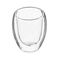 Tazas De Cafe De Cristal De Doble Pared 7 Cl, 2 Uds