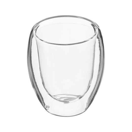 Tazas De Cafe De Cristal De Doble Pared 7 Cl, 2 Uds