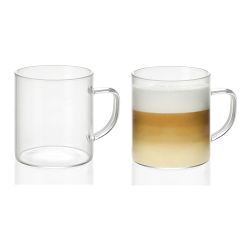 Tazas De Vidrio 300 Ml Ø7,5 X 8,5 Cm, 2 Uds