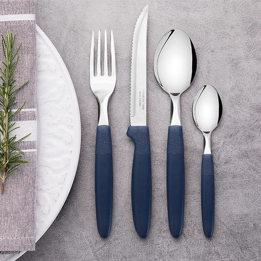 Cuchara De Mesa Ipanema Azul 19 Cm 3 Uds