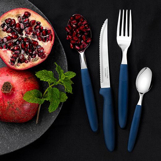 Cuchara De Mesa Ipanema Azul 19 Cm 3 Uds