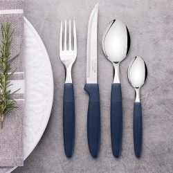 Cuchara De Mesa Ipanema Azul 19 Cm 3 Uds