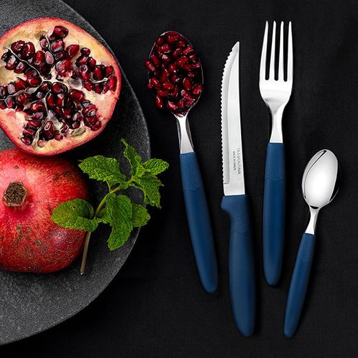 Cuchara De Mesa Ipanema Azul 19 Cm 3 Uds