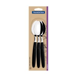 Cuchara De Mesa Ipanema Negro 19 Cm 3 Uds