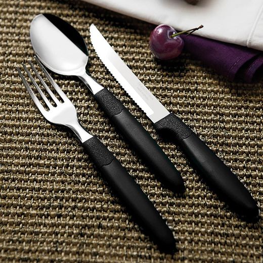 Cuchara De Mesa Ipanema Negro 19 Cm 3 Uds