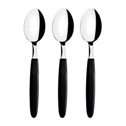 Cucharas Para Té Ipanema Negro 13,9 Cm 3 Uds