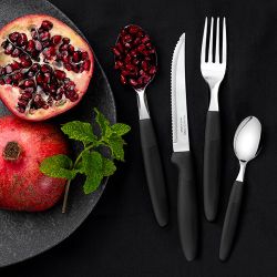 Cucharas Para Té Ipanema Negro 13,9 Cm 3 Uds