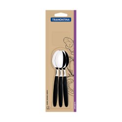 Cucharas Para Té Ipanema Negro 13,9 Cm 3 Uds