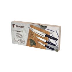 Juego De Cuchillos 3 Piezas De Acero Inoxidable Pro Reeco