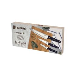 Juego De Cuchillos 3 Piezas De Acero Inoxidable Pro Reeco