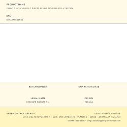 Juego De Cuchillos 7 Piezas Acero Inox Dresde + Tacoma