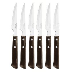 Cuchillos De Asado Polywood Castaño 10,16 Cm 6 Uds