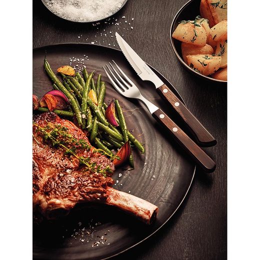 Cuchillos De Asado Polywood Castaño 10,16 Cm 6 Uds