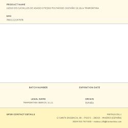 Cuchillos De Asado Polywood Castaño 10,16 Cm 6 Uds