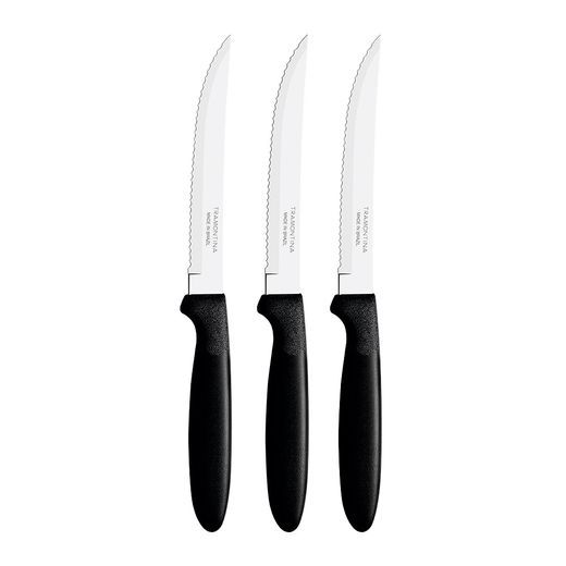 Cuchillos De Asado Ipanema Negro 21,3 Cm 3 Uds