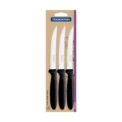 Cuchillos De Asado Ipanema Negro 21,3 Cm 3 Uds