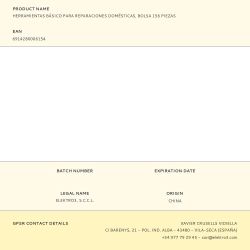 Juego De Herramientas Para Reparaciones Domésticas, Bolsa 156 Piezas