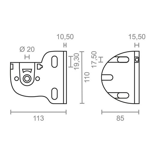 Juego De Soporte Eje Toldo Tld03 92545 Micel