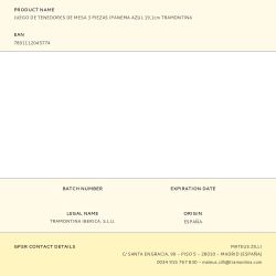 Tenedor De Mesa Ipanema Azul 19,1 Cm 3 Uds