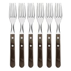 Tenedor De Mesa Jumbo Polywood Castaño 20,5 Cm 6 Uds