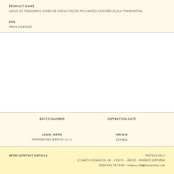 Tenedor De Mesa Jumbo Polywood Castaño 20,5 Cm 6 Uds