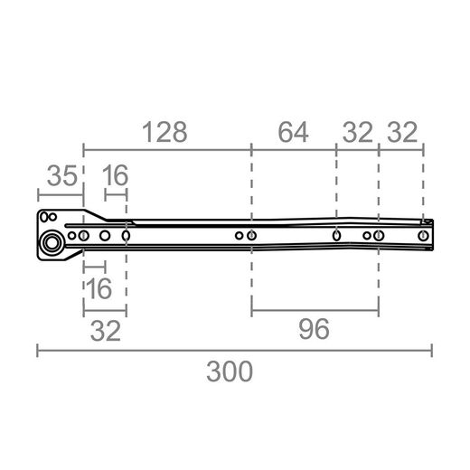 Juego Guia Cajon Gc1 300Mm (Blister) 75030 Micel