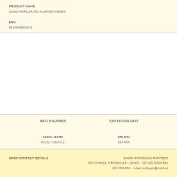 Juego Manilla 702 Aluminio Negro