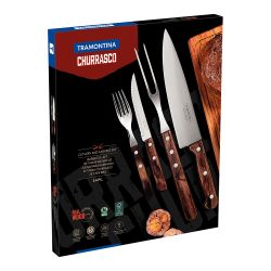 Juego Para Asado Fsc Polywood Castaño 14 Piezas