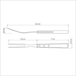 Juego Para Asado Fsc Polywood Castaño 14 Piezas