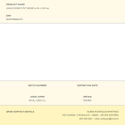 Juego Roseta 707 Negro Ø 65 X 120 Mm