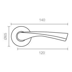 Juego Roseta 707 Níquel Satinado Ø 65 X 120 Mm
