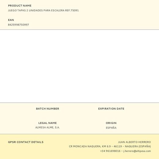 Juego Tapas 2 Unidades Para Escalera Ref.75091