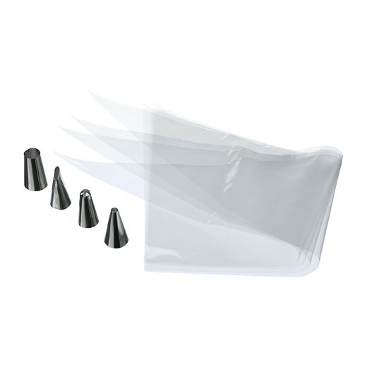 Manga Desechable 20 Uds + 4 Boquillas