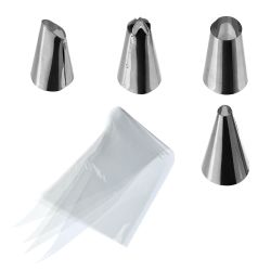 Manga Desechable 20 Uds + 4 Boquillas