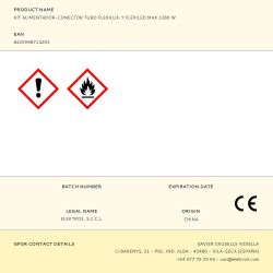 Kit Alimentador-Conector Tubo Flexilux  Y Flexiled Max 1380 W